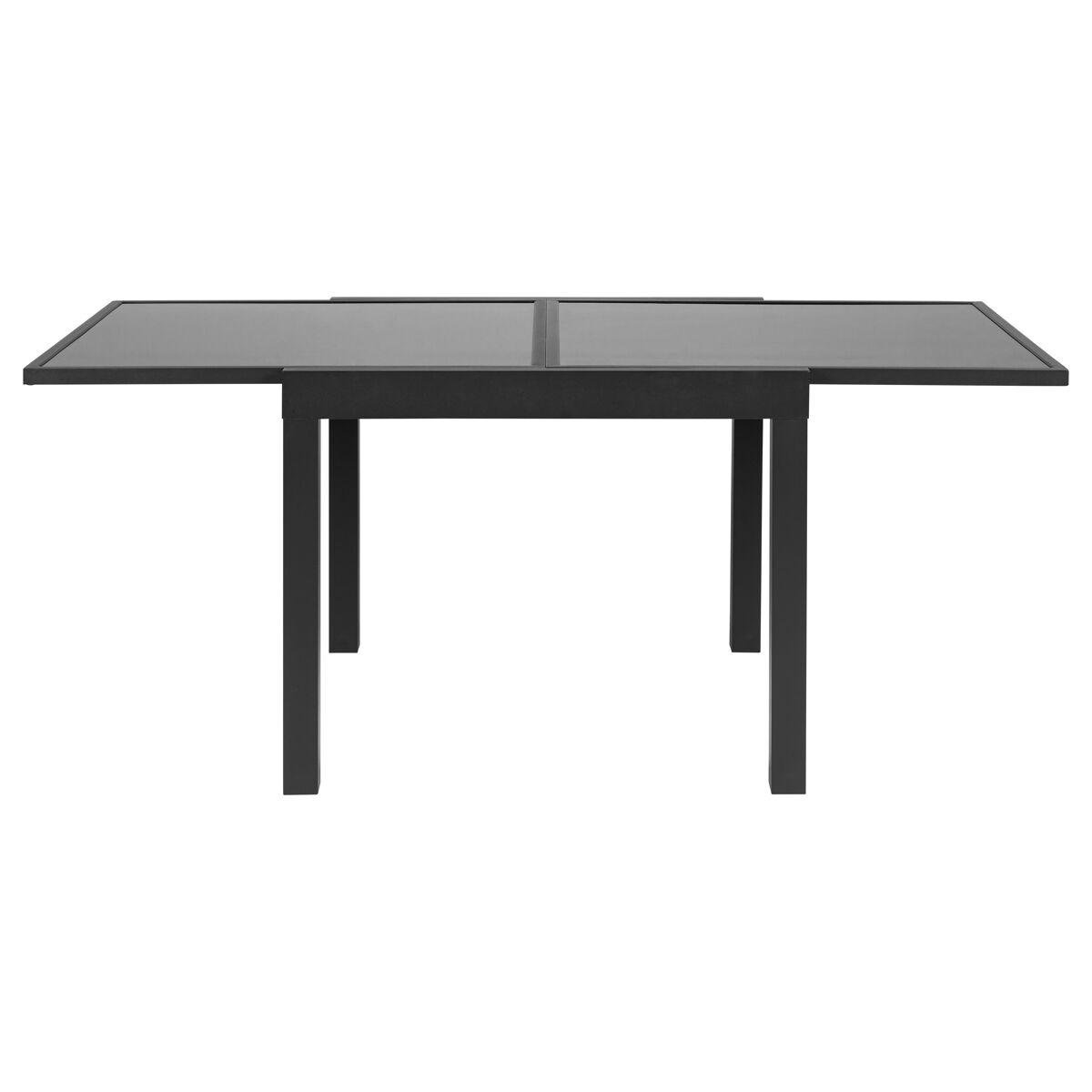 Mesa extensible de jardín alya gris oscuro