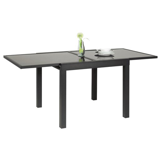 Mesa de jardim extensÃvel ALYA cinzento escuro Mesa de jardim extensÃvel ALYA cinzento escuro