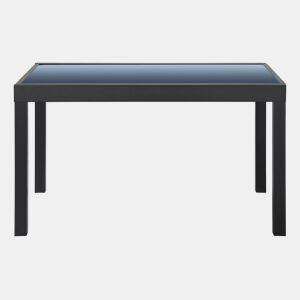 Mesa de jardim extensível corA cinzento escuro