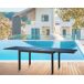Mesa extensible de jardín CORA gris oscuro Mesa extensible de jardín CORA gris oscuro Gris Oscuro