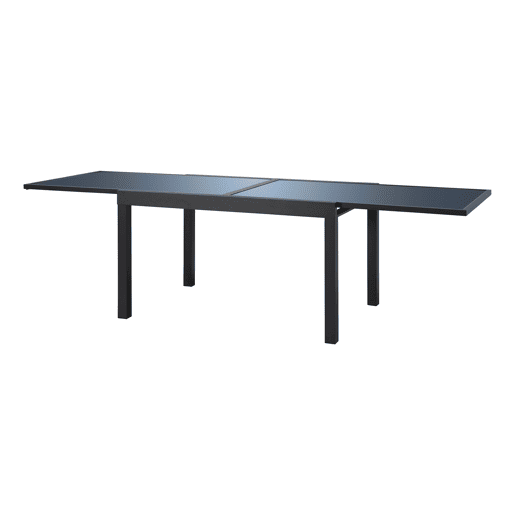 Mesa de jardim extensÃvel corA cinzento escuro Mesa de jardim extensÃvel corA cinzento escuro