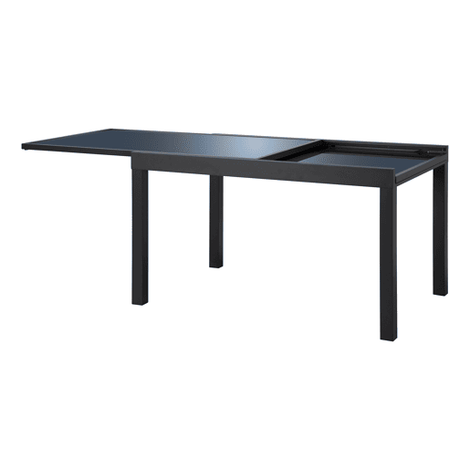 Mesa de jardim extensÃvel corA cinzento escuro Mesa de jardim extensÃvel corA cinzento escuro