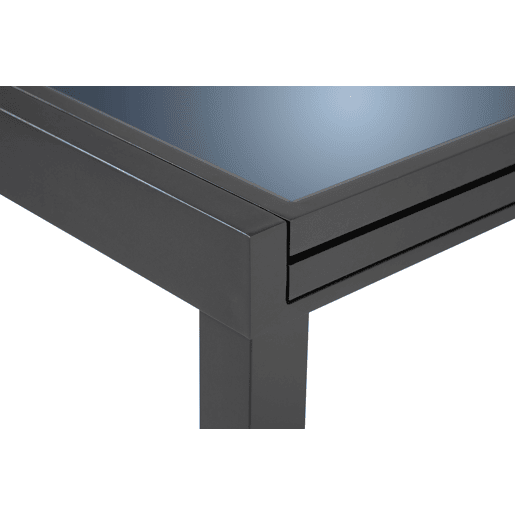 Mesa de jardim extensÃvel corA cinzento escuro Mesa de jardim extensÃvel corA cinzento escuro