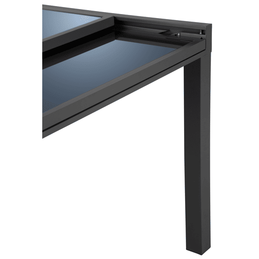 Mesa de jardim extensÃvel corA cinzento escuro Mesa de jardim extensÃvel corA cinzento escuro