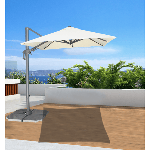 Guarda-sol GALIA 250x210x210cm cor branca