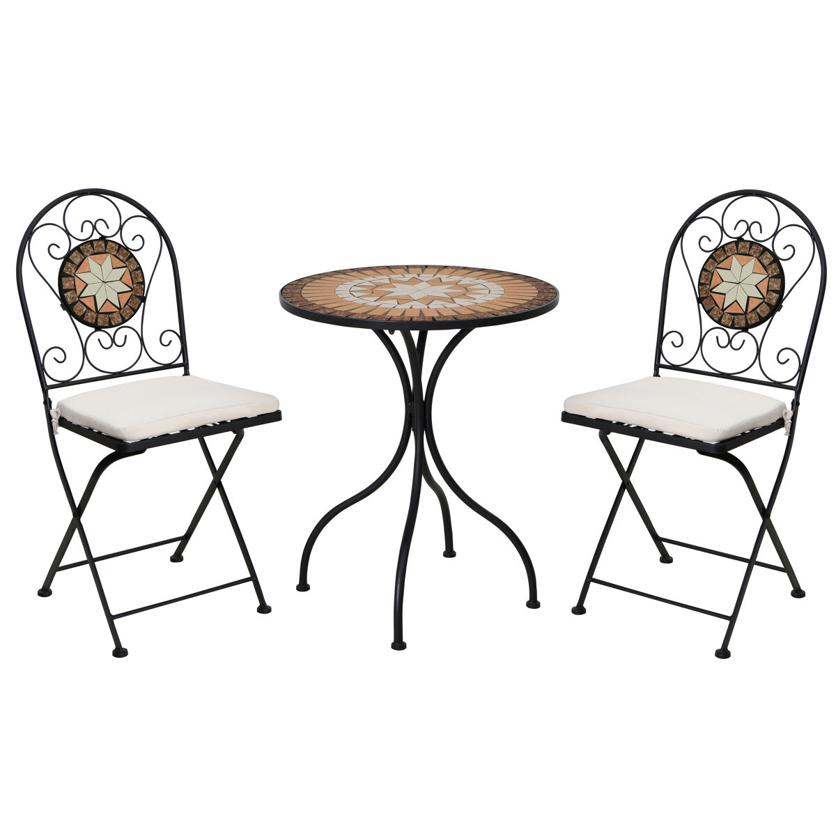 Set de jardín con mesa y 2 sillas BISTRO multi color
