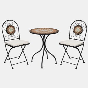 Set de jardim com mesa e 2 cadeiras BISTRO multicolor