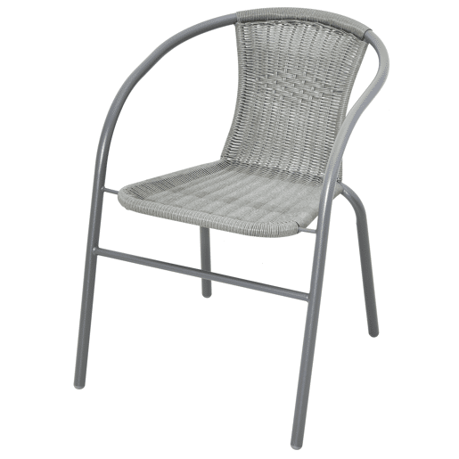 Set de jardim com mesa e 2 cadeiras WICKER cor cinzenta