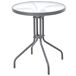 Set de jardín con mesa y 2 sillas WICKER color gris Set de jardín con mesa y 2 sillas WICKER color gris Gris