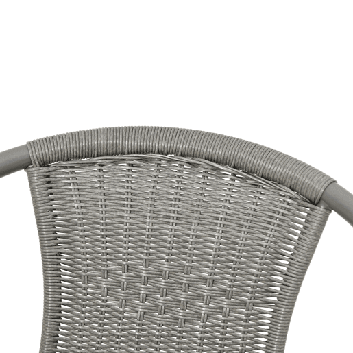 Set de jardim com mesa e 2 cadeiras WICKER cor cinzenta Set de jardim com mesa e 2 cadeiras WICKER cor cinzenta