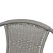 Set de jardín con mesa y 2 sillas WICKER color gris Set de jardín con mesa y 2 sillas WICKER color gris Gris