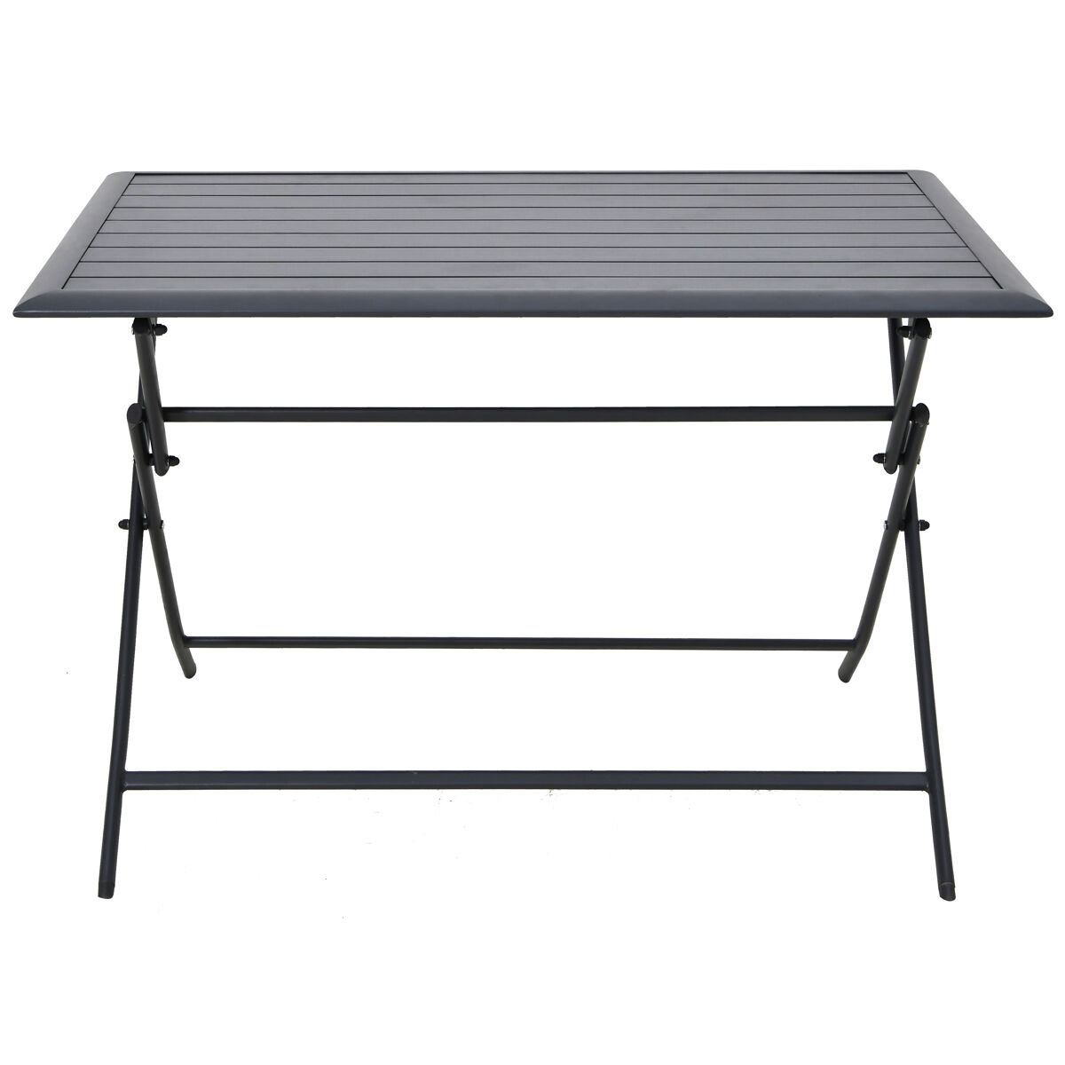 Mesa plegable de jardín HANA gris oscuro
