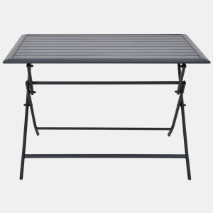 Mesa de jardim dobrável HANA cinzento escuro