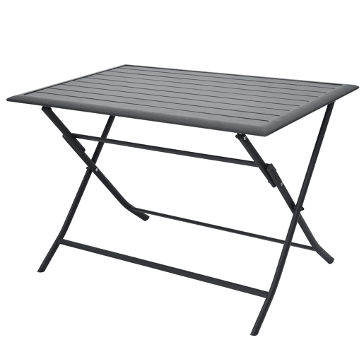 Mesa de jardim dobrável HANA cinzento escuro