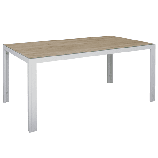 Set de jardim com mesa e 6 cadeiras ANZIO cor cinzenta