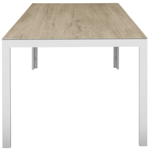 Set de jardim com mesa e 6 cadeiras ANZIO cor cinzenta
