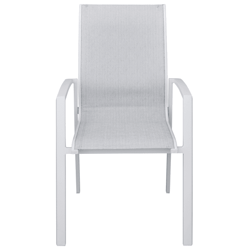 Set de jardim com mesa e 6 cadeiras ANZIO cor cinzenta