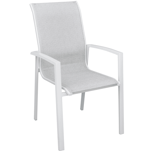 Set de jardim com mesa e 6 cadeiras ANZIO cor cinzenta