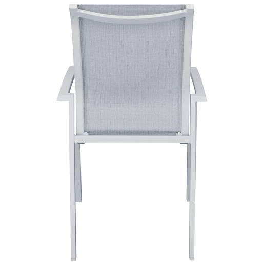 Set de jardim com mesa e 6 cadeiras ANZIO cor cinzenta