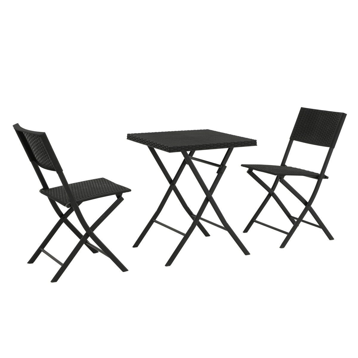 Set de jardín con mesa y 2 sillas KORA color gris