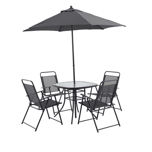 Set de jardim ROMA cor cinza escuro