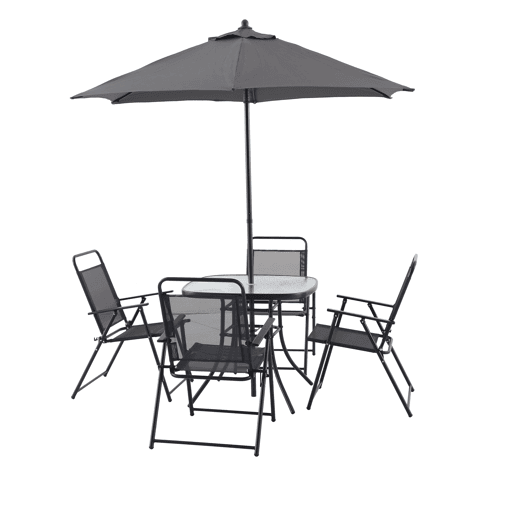 Set de jardim ROMA cor cinza escuro