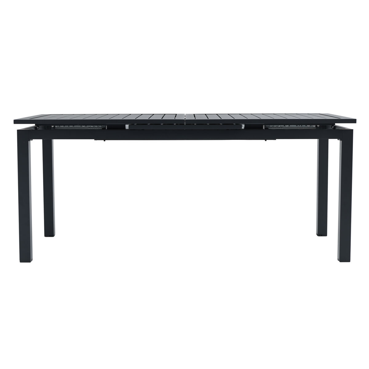 Mesa extensible de jardín orion gris oscuro