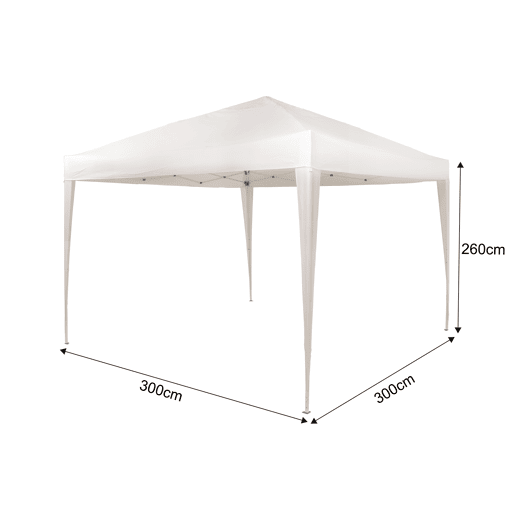 Pérgola EDEN 260x300x300cm cor creme