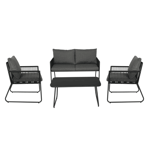 Set de jardim KELLY cor cinza escuro