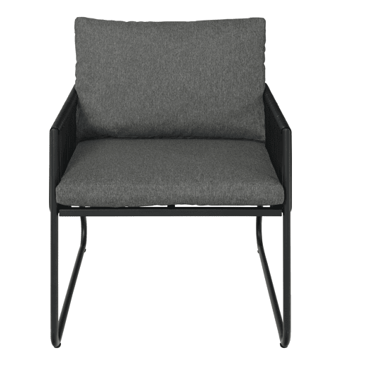 Set de jardim KELLY cor cinza escuro
