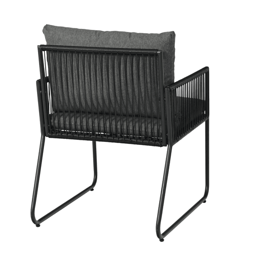 Set de jardim KELLY cor cinza escuro