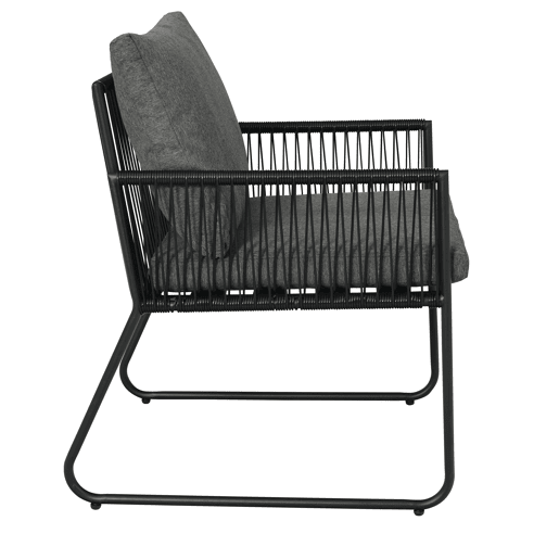 Set de jardim KELLY cor cinza escuro