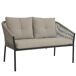 Set jardín MIKA sofá 2 plazas, 2 sillones y mesa de centro Set jardín MIKA sofá 2 plazas, 2 sillones y mesa de centro Beige