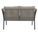 Set jardín MIKA sofá 2 plazas, 2 sillones y mesa de centro Set jardín MIKA sofá 2 plazas, 2 sillones y mesa de centro Beige