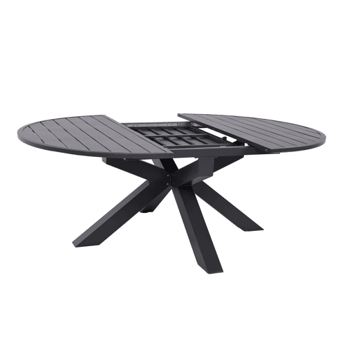 Mesa de jardim extensível REMY cinzento escuro