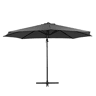 Guarda-sol ABBY 300x300x245cm cor cinzento escuro