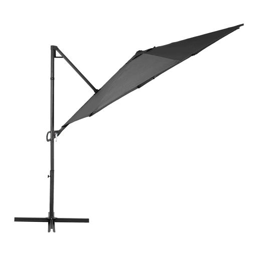 Guarda-sol ABBY 300x300x245cm cor cinzento escuro