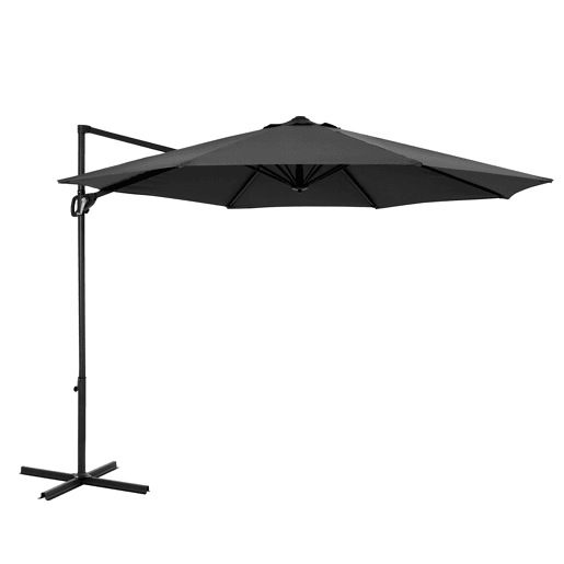 Guarda-sol ABBY 300x300x245cm cor cinzento escuro