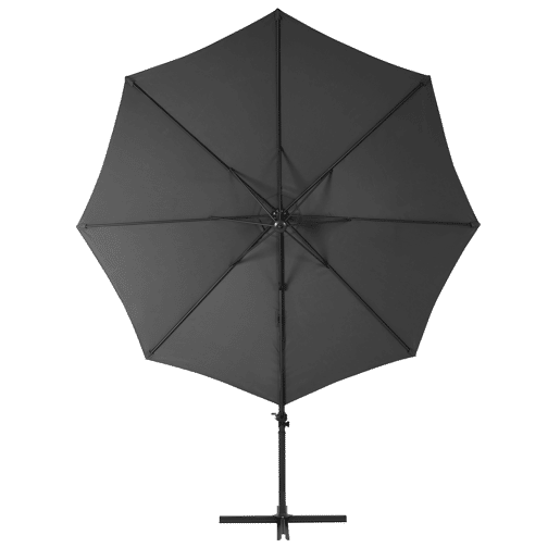 Guarda-sol ABBY 300x300x245cm cor cinzento escuro