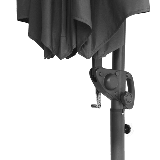 Guarda-sol ABBY 300x300x245cm cor cinzento escuro