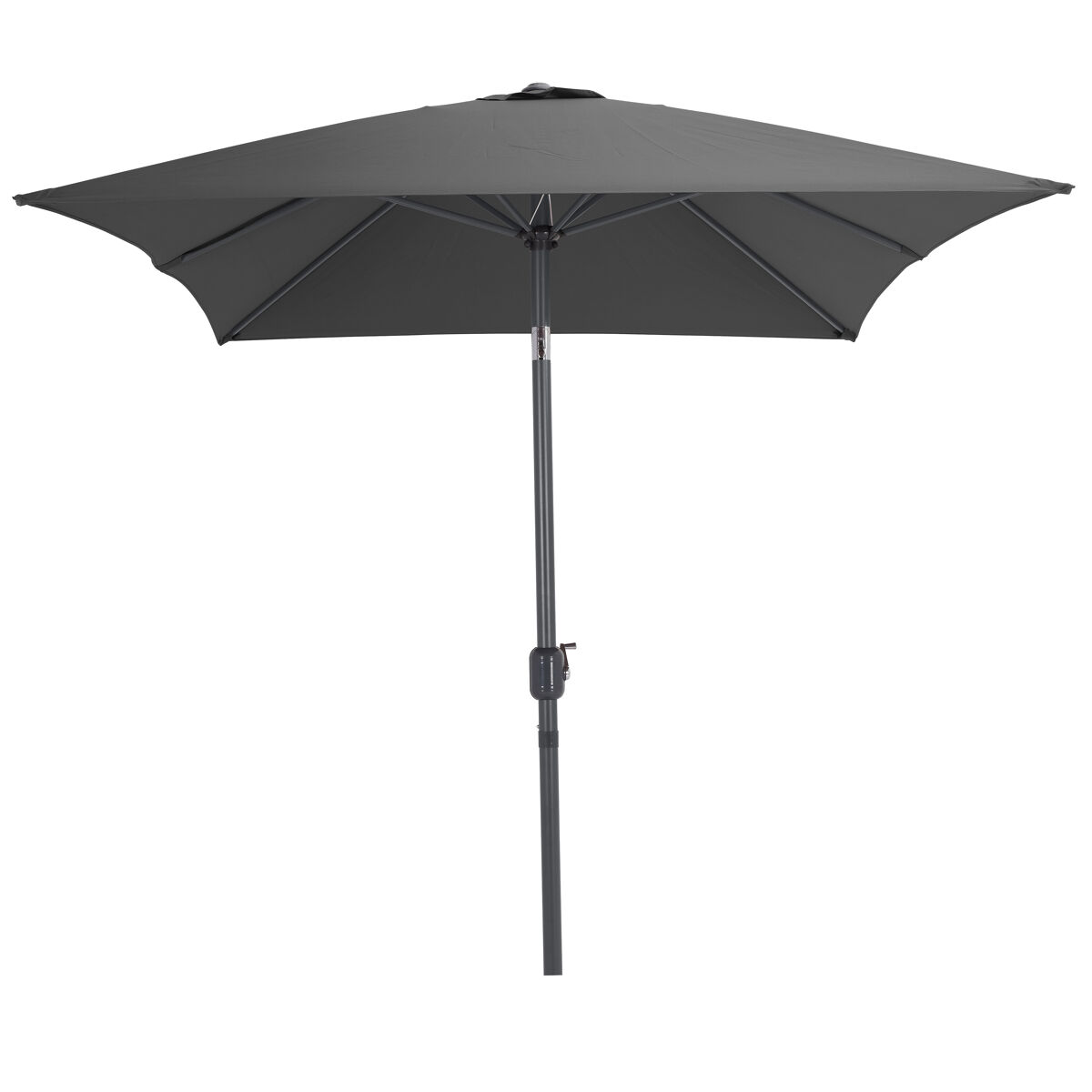 Parasol EIDER 245x200x300cm color gris oscuro