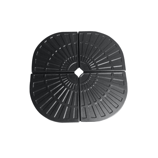 Base de guarda-sol BLAIR 47x47x4,2cm cor preta Base de guarda-sol BLAIR 47x47x4,2cm cor preta
