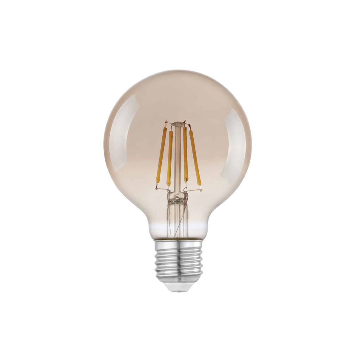 Pack 2 Bombillas filamento decorativa GLOBO ahumado E27