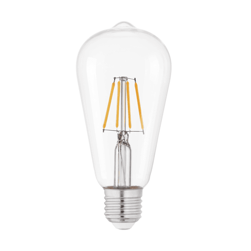 Lâmpada de filamento decorativo OVAL fumado E27