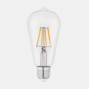 Lâmpada de filamento decorativo OVAL fumado E27