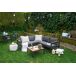 Set de jardín BRISA con 2 sofás y 1 mesa color gris y roble Set de jardín BRISA con 2 sofás y 1 mesa color gris y roble Gris/ Madera