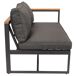 Set de jardín BRISA con 2 sofás y 1 mesa color gris y roble Set de jardín BRISA con 2 sofás y 1 mesa color gris y roble Gris/ Madera