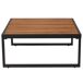Set de jardín BRISA con 2 sofás y 1 mesa color gris y roble Set de jardín BRISA con 2 sofás y 1 mesa color gris y roble Gris/ Madera