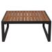 Set de jardín BRISA con 2 sofás y 1 mesa color gris y roble Set de jardín BRISA con 2 sofás y 1 mesa color gris y roble Gris/ Madera
