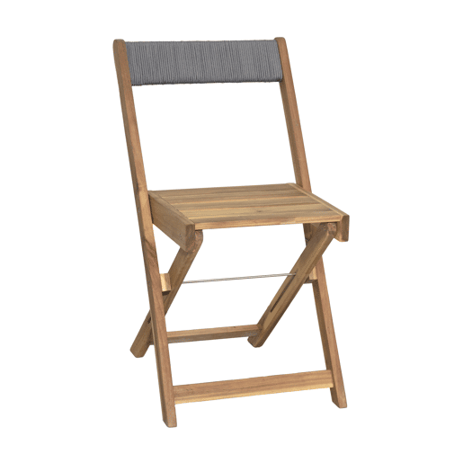 Conjunto de varanda SUMMER com mesa e 2 cadeiras carvalho e cinza
